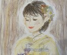 クレヨンでふんわり柔らかい似顔絵を描きます ウェディングやプレゼントにいかがでしょうか？ イメージ7