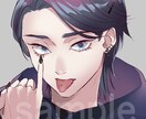 SNS用イラストアイコン制作承ります ★美男子、中性、強い女お任せください イメージ1