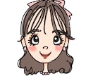 シンプルでカワイイ！インパクトある似顔絵描きます snsアイコン・ビジネス名刺等に！似顔絵で貴方をアピール イメージ1