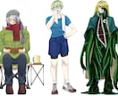 創作、TRPG等の立ち絵イラストを作成します 長髪と黒髪の事が好きです！！！！ イメージ4