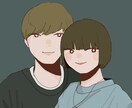 カップルアイコン描きます おふたりのツーショットを頂きアイコンを制作します！ イメージ1