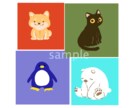 動物のゆるーいイラスト2枚描きます オリキャラなど、何でも可能です！アナログも描きます！ イメージ1