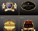 気品と高級感のあるオリジナルロゴを作成致します ハイグレードなビンテージスタイルやレトロ調スタイルのロゴ作成 イメージ1