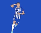 サッカーの写真をオシャレなイラストにします アイコン・壁紙作成(サッカー以外も可) イメージ4
