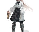 空気感と透明感を感じるキャライラストを制作します 退廃的な美しさと艶感をアイコン・立ち絵・一枚絵などで表現 イメージ6