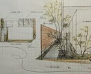 温かみのある手書き外構植栽プランを作成致します プロの目線と手書きの温もりで、理想の外構とお庭を形にします。 イメージ2