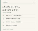 調査・設計からSEO記事を5本作成します 各1,500字以上・5本2,500円｜プロライターが最終確認 イメージ2
