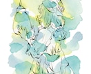 水彩でゆるっと淡い水彩イラスト作成します 淡おしゃれ！気軽にちょっとかわいいをお届け イメージ4