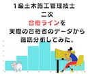 1・2級 土木施工管理技士 2次合格基準明かします 謎に包まれた合格基準を合格/不合格者の試験結果データから抽出 イメージ1