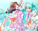 歌ってみた、ボカロ曲のイラスト等作成します 歌ってみた,アイコン,一枚絵 お任せください！ イメージ9
