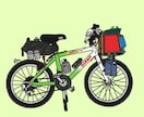 ロードバイク・マウンテンバイクのイラストを描きます グッズ作りやSNS等のアイコンにおすすめです。 イメージ1