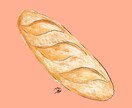 4月迄値下げ!表情のある食べ物イラストを描きます お店のメニュー!ショップカードに!写真よりほっこりイラスト イメージ5