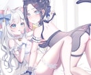 ツヤ感のある素敵なイラスト制作いたします 男女共に可愛いさのあるキャラ描きます⟡ イメージ7