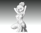 オリジナルキャラクターをフィギュア化します イラストから原型データを作成、3Dプリンター出力も可能です イメージ1