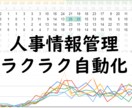 人事情報管理スプレッドシートを提供します 人事情報管理をスプレッドシートで一元管理しましょう イメージ1