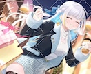 可愛いギャルやケモノ系のVライバーさん描きます 可愛い女の子の全身イラストを制作します！ イメージ5