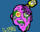 中毒性MAXゆるくて狂ったデフォルメキャラ描きます 普通のアイコンでは埋もれる、そんな悩みを解決する“個性全開” イメージ3