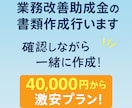 業務改善助成金の書類作成行います 確認しながら一緒に作成！40,000円の激安プラン！ イメージ1