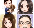 かわいいミニキャラ似顔絵のアイコンをお描きします 優しい雰囲気で好印象◎SNSアイコンにオススメです イメージ2