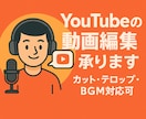 youtubeの動画編集承ります 日々の日常生活でお忙しい方へ！あなたの代わりに編集します！！ イメージ1