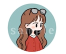 シンプルでかわいいアイコンお描きします SNS・ブログ等のアイコンに☺︎お手頃価格1000円〜 イメージ2