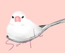 厚塗り風　鳥類アイコンお描きします リアルだけれど優しい雰囲気の画風です イメージ2