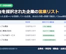 補助金採択企業の営業リストを県×業種で作成します 補助金を取った企業＝いま投資する企業を狙う イメージ1