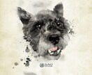 愛犬の似顔絵アートポスター、自宅にお届けいたします ハイグレードA3ポスター！高画質データ付き！プレゼントに！ イメージ5