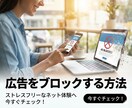 無料で広告をブロックできる方法をご提供します ブラウザ・ネット動画・ゲームの広告を無料で非表示に！ イメージ1