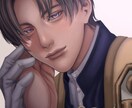 印象的な表情と光で魅せるキャライラストを描きます 美しい質感にこだわったキャラクターの雰囲気を大切にした一枚絵 イメージ1