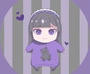 かわいい女の子のぬい風アイコン描きます ぬいぐるみ風のイラストです。自分だけのアイコンが欲しい方に イメージ2