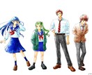 水彩風のキャラクターイラストを制作します きらきらかわいいイラストを描きます イメージ5