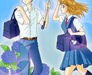 少女漫画風イラスト描きます 心がほわんとするような少女漫画風のイラストお描きします！ イメージ4