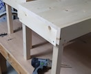 希望するサイズで木工木製　机、椅子の作成をします 人に優しく角を丸くできます。手仕事です。 イメージ5