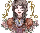 昔風のイラスト・アイコンを作成いたします 最短２日！特別な風格で、細かいところまでちゃんと描きます イメージ1