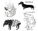 唯一無二の、魅力的な動物たちを描きます 大手文具メーカーにも起用された、個性溢れる動物に心奪われる！ イメージ10