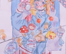 商用利用️⭕️アナログイラストで1枚絵を作成します 記念イラストや、ウェルカムボードなどシーンに合わせて描きます イメージ4