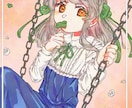 ポップでかわいい美少女イラストお描きします 叙情的で深い物語性と、キャラの実在感を重視したイラストです！ イメージ1