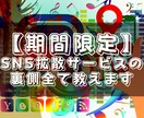 拡散サービスの裏側全て教えます 【9/30まで期間限定】秘密の拡散仕入先「2つ」教えます イメージ1