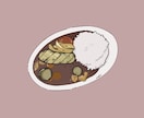 商用可！かわいい食べ物イラスト描きます スイーツもご飯もシンプルで見栄えするイラストに。 イメージ2