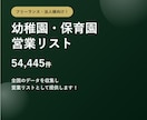 幼稚園・保育園5.4万件の営業リストをご提供します テレアポ・フォーム営業にそのまま使える イメージ1