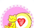 猫とケーキ好きな人にオススメします スマホ壁紙用可愛いにゃんことイチゴのロールケーキ イメージ1