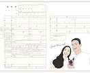 オリジナル婚姻届ウェディングムービー作成します 2人らしいオリジナルの婚姻届と一緒にムービーも作成します イメージ1
