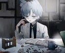 暗めのイラスト･立ち絵・デザインまで幅広く描きます アイコン、サムネ、MV用等々お気軽にご相談ください！ イメージ2