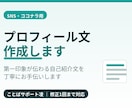 SNSやココナラ用のプロフィール文を作成しますます 第一印象が伝わる自己紹介文をお手伝いします イメージ1