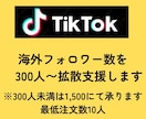 TikTokにフォロワー300人を拡散します ★初回購入特典付き／少数も可能／最速納品★ イメージ2
