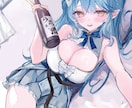 目を惹く可愛いイラストを制作します 目を引くグッズ用イラストからサムネイルイラストまで♡ イメージ2
