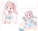1枚イラスト描きます かわいい女の子ならおまかせください!! イメージ3