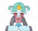 SNSなどのアイコン描きます ポップかわいいアイコンがほしい方に　人外異色肌などもOK! イメージ1