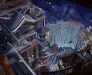 背景風景イラストを作成します ファンタジーの世界観をお作りします イメージ8